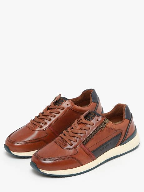 Sneakers Callias In Leather Redskins Brown men CALLIAS other view 1