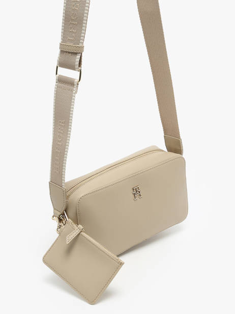 Crossbody Bag Th Monotype Polyurethane Tommy hilfiger Beige th monotype AW16439 other view 2