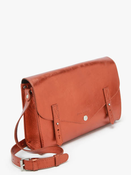 Leather L'indispensable Ginger Crossbody Bag Paul marius Orange ginger INDISGIN other view 2