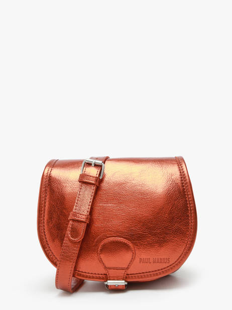 Leather Le Bohemien Ginger Crossbody Bag Paul marius Orange ginger BOHEMGIN