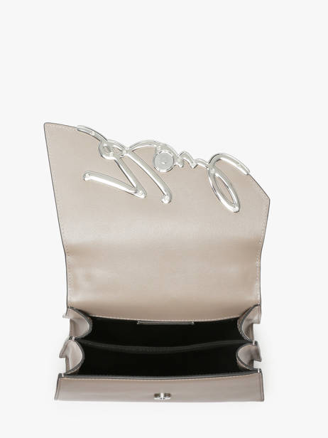 Sac Bandoulière K Signature Cuir Karl lagerfeld Beige k signature 240W3003 vue secondaire 2