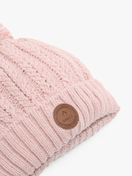 Hat With Removable Pompom Cabaia Pink hats MOSCOWMU other view 1