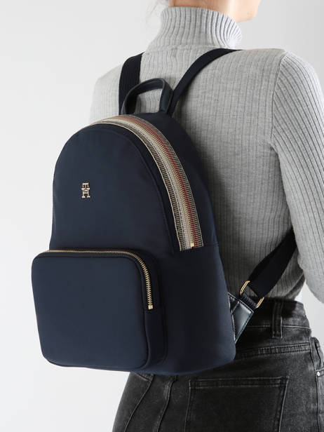 Backpack Tommy hilfiger Blue poppy AW17106 other view 1