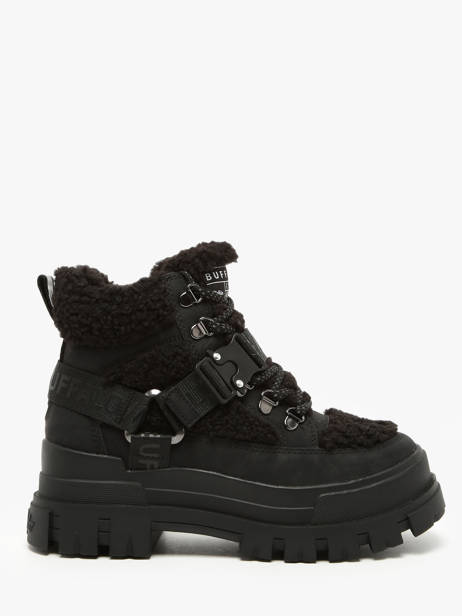 Sneakers Aspha Com Mid Warm Buffalo Black women 1622328