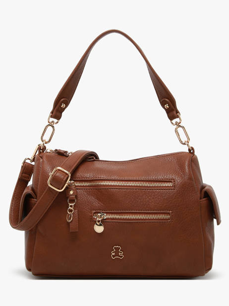 Sac Bandoulière Zip Lulu castagnette Marron zip WILLIS