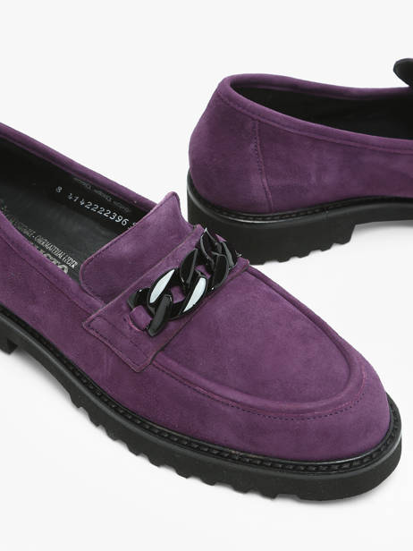 Moccasins Salka In Leather Mephisto Violet women P5145806 other view 2