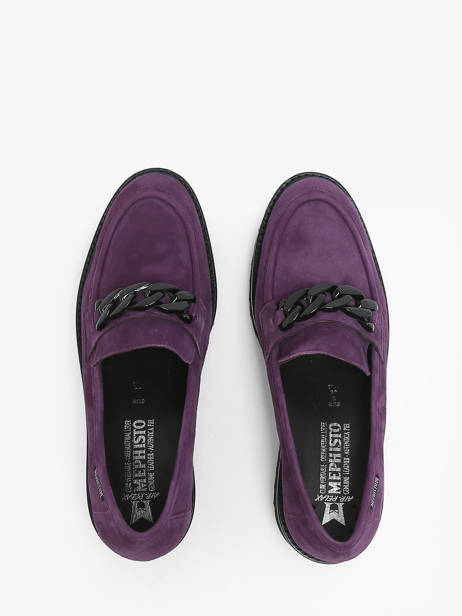 Moccasins Salka In Leather Mephisto Violet women P5145806 other view 3