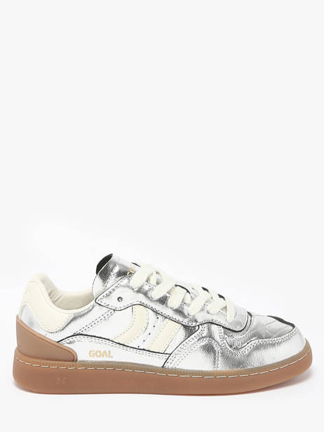 Sneakers Goal In Leather Coolway Silver women 7683172