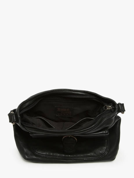 Sac BandouliÃ¨re Utility Cuir Basilic pepper Noir utility BUTI06 vue secondaire 3