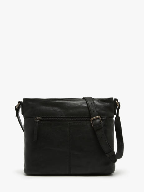 Sac BandouliÃ¨re Utility Cuir Basilic pepper Noir utility BUTI06 vue secondaire 4
