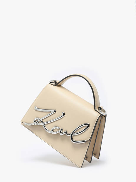 Shoulder Bag K Signature Leather Karl lagerfeld Beige k signature A1W30038 other view 1