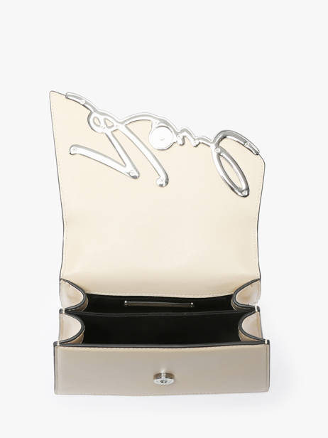 Shoulder Bag K Signature Leather Karl lagerfeld Beige k signature A1W30038 other view 2