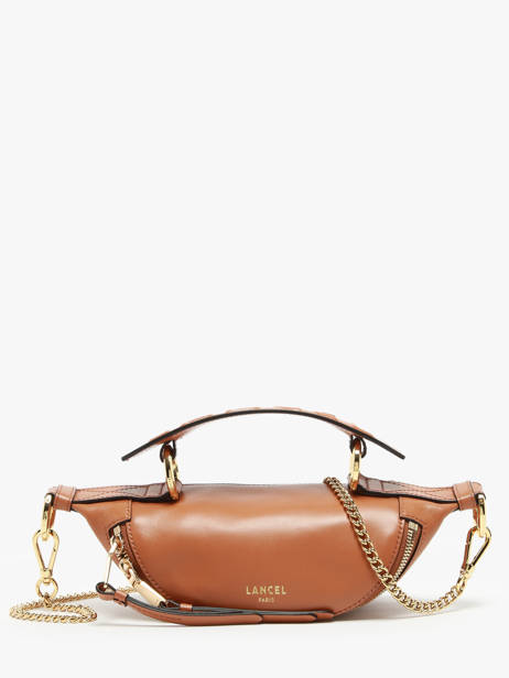 Xs Leather Origami Crossbody Bag Lancel Brown origami A12526