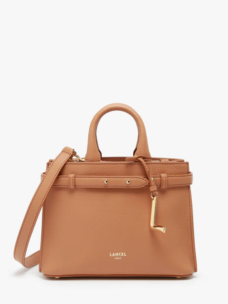 Sac BandouliÃ¨re Faubourg Cuir Lancel Marron faubourg A13527