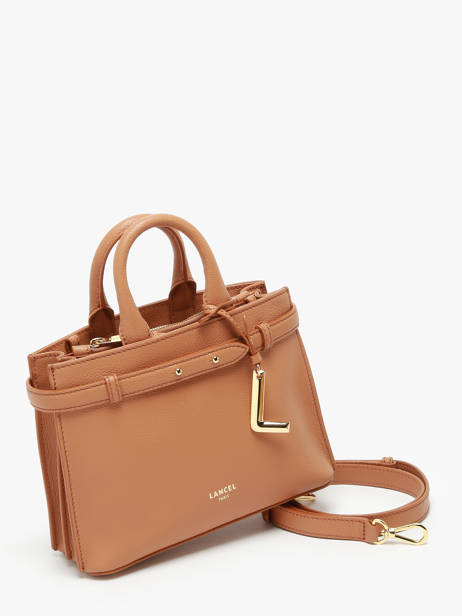 Sac BandouliÃ¨re Faubourg Cuir Lancel Marron faubourg A13527 vue secondaire 1