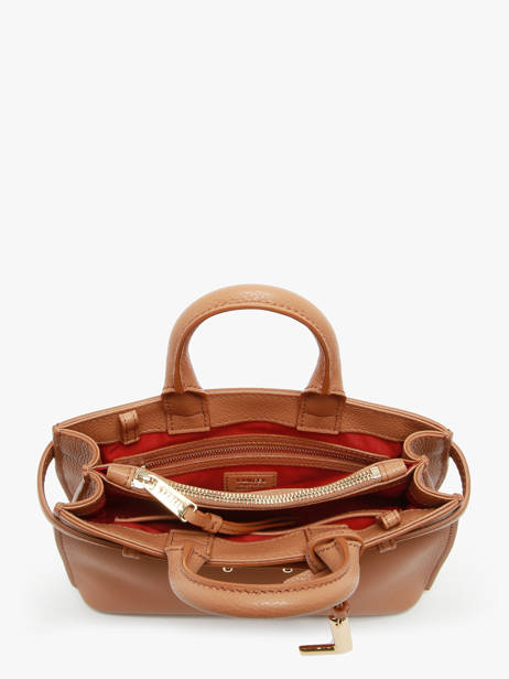 Sac BandouliÃ¨re Faubourg Cuir Lancel Marron faubourg A13527 vue secondaire 2