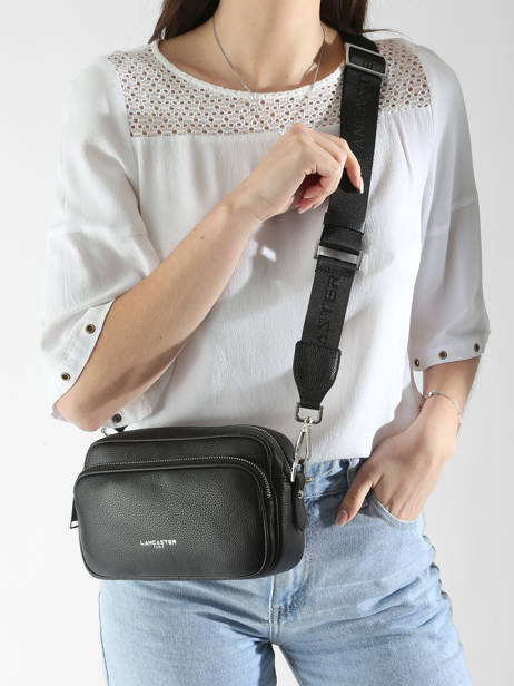 Sac Bandoulière Milano Ana Cuir Lancaster Noir milano ana 62 vue secondaire 1