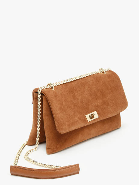 Shoulder Bag Velvet Caviar Leather Milano Brown velvet caviar VC24115 other view 2