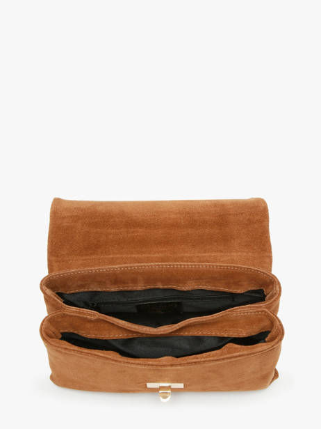 Shoulder Bag Velvet Caviar Leather Milano Brown velvet caviar VC24115 other view 3