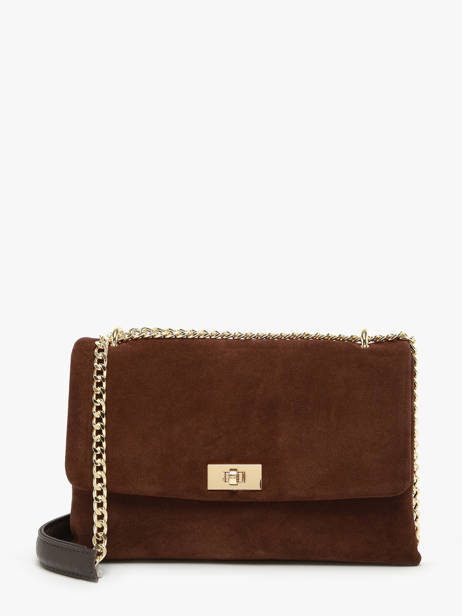 Sac Bandoulière Velvet Caviar Cuir Milano Marron velvet caviar VC24115