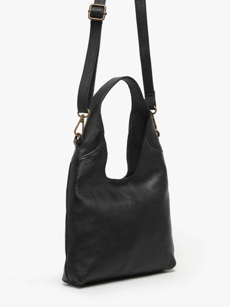 Shoulder Bag Cow Leather Basilic pepper Black cow BCOW2S other view 2