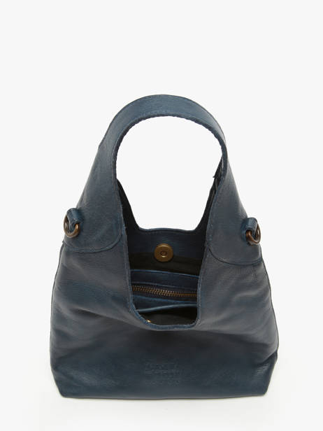 Shoulder Bag Cow Leather Basilic pepper Blue cow BCOW2S other view 3