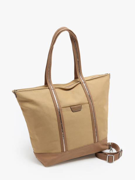 A4 Size Shoulder Bag Kaya Canvas Hexagona Beige kaya 5920056 other view 2