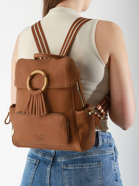 Backpack Camomille Woomen Brown camomille WCAO02 other view 1