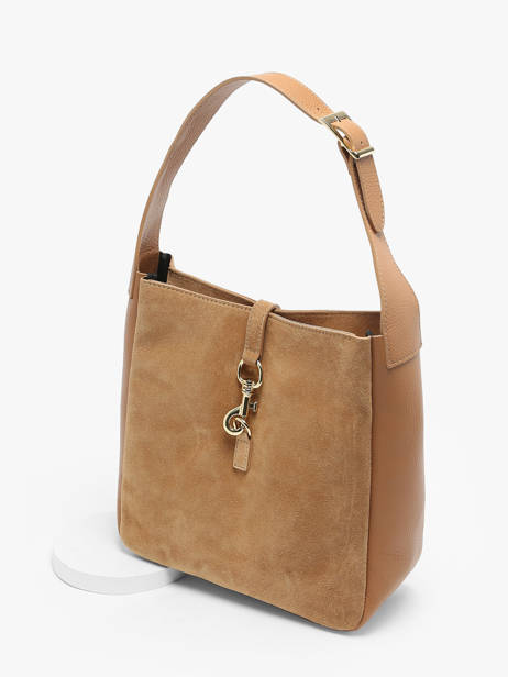 Shoulder Bag Velvet Caviar Leather Milano Brown velvet caviar VC24118 other view 2