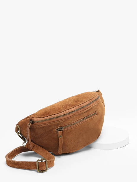 Sac Banane Milano Marron velvet VE24119 vue secondaire 2