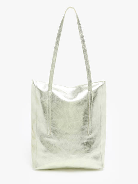 A4 Size Shoulder Bag Nine Leather Milano Gold nine NI24111