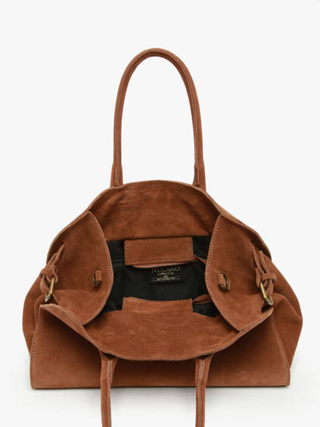 Sac Porté épaule Velvet Cuir Milano Marron velvet VE24118 vue secondaire 3