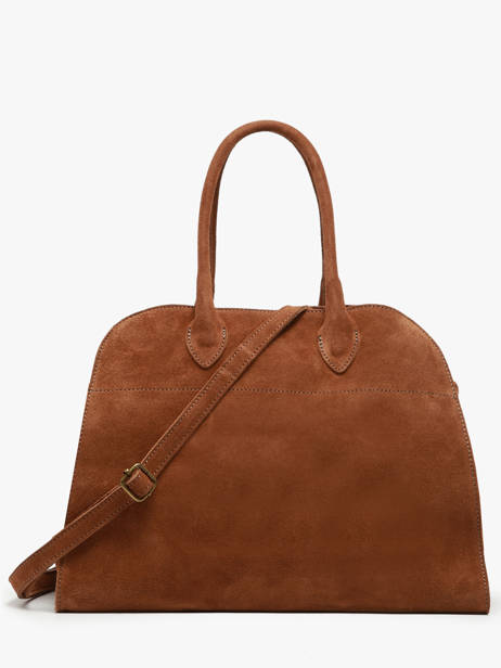 Sac Porté épaule Velvet Cuir Milano Marron velvet VE24118 vue secondaire 4
