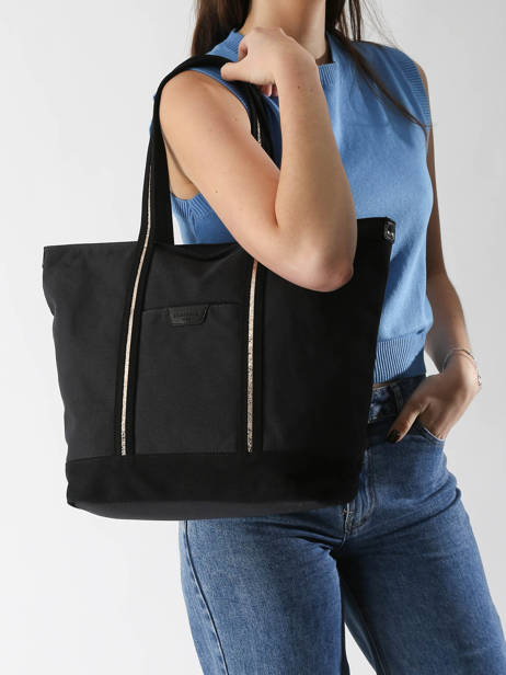 A4 Size Shoulder Bag Kaya Canvas Hexagona Blue kaya 5920056 other view 1