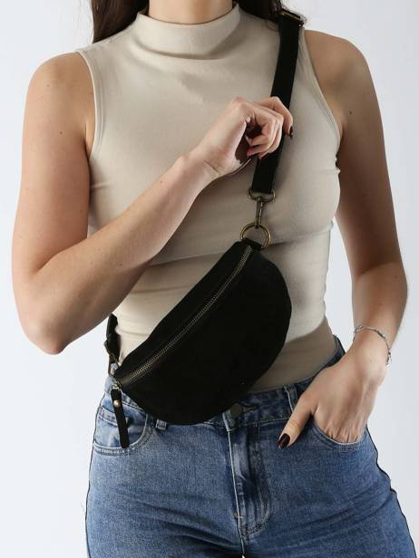 Belt Bag Milano Black velvet VE19091 other view 1