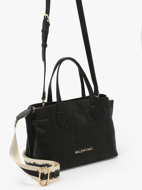 Satchel Pansy Valentino Black pansy VBS8PG04 other view 2