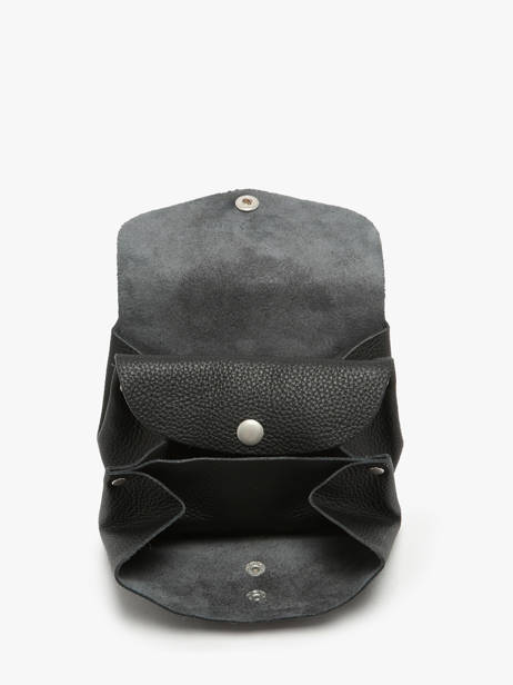 Leather Le Gustave Coin Purse Paul marius Black vintage GUSTAVEM other view 1