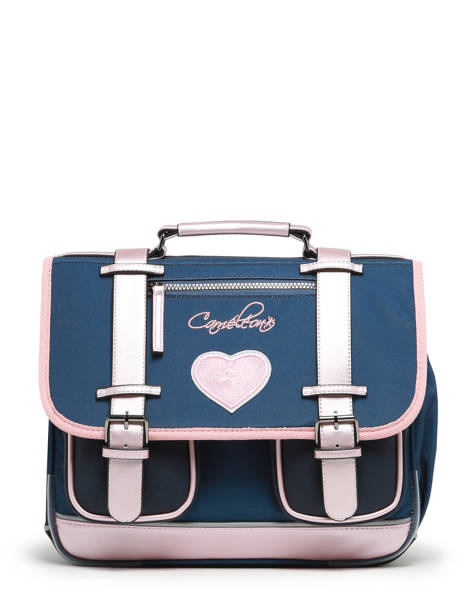 Wheeled Schoolbag 2 Compartments Cameleon Blue vintage fantasy PBVGCA35 other view 6