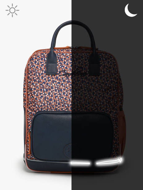 Sac à Dos 2 Compartiments Cameleon Marron vintage fantasy PBVGSD37 vue secondaire 7