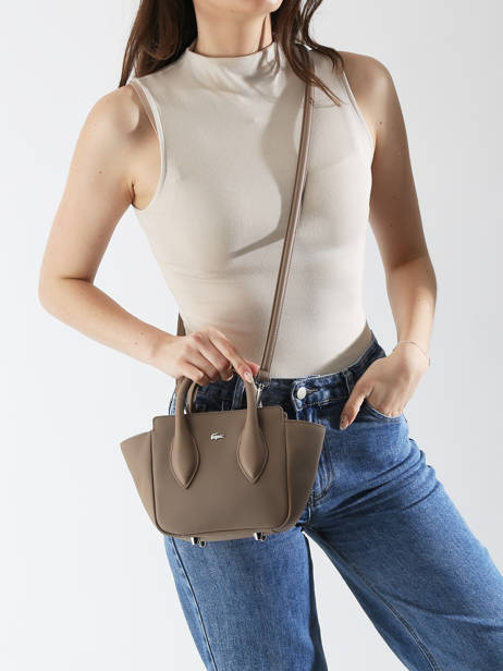 Sac Bandoulière Daily City Lacoste Beige daily city NF4959DZ vue secondaire 1