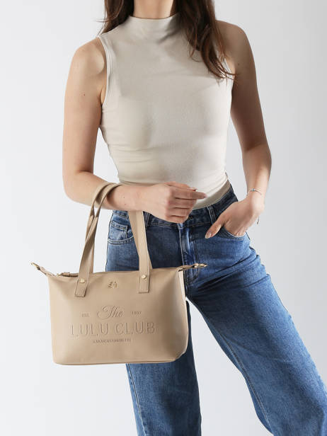 Shoulder Bag Logo Lulu castagnette Beige logo YVRAC other view 1