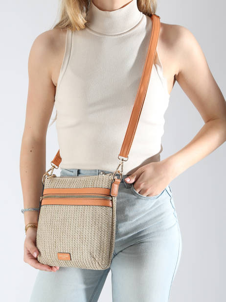 Sac Bandoulière St Tropez David jones Orange st tropez CM7537 vue secondaire 1
