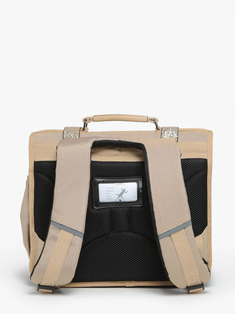 Cartable 2 Compartiments Cameleon Beige vintage fantasy PBVGCA38 vue secondaire 4