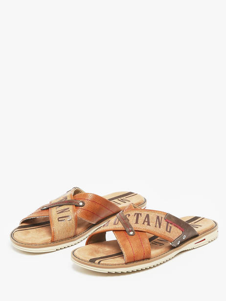 Slippers Mustang Brown men 4152705 other view 1