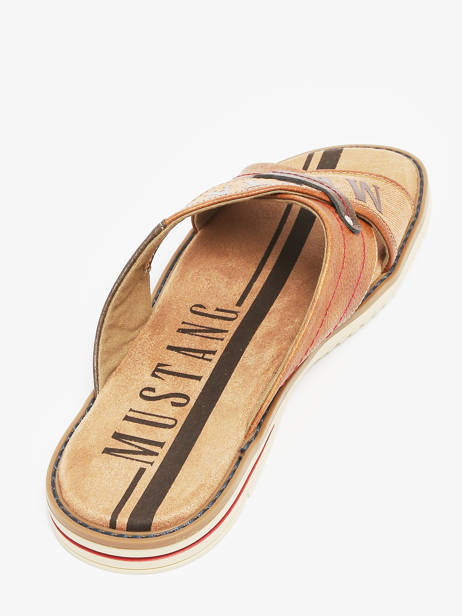 Slippers Mustang Brown men 4152705 other view 2