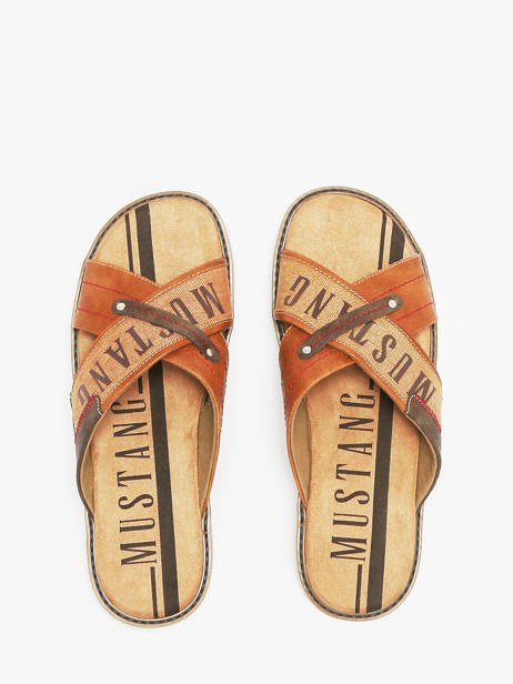 Slippers Mustang Brown men 4152705 other view 3