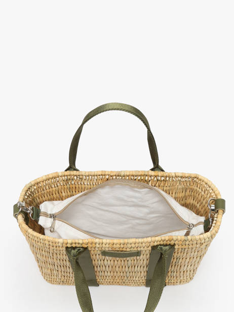 Handbag Estival Straw Le voyage en panier Green estival PM779 other view 3