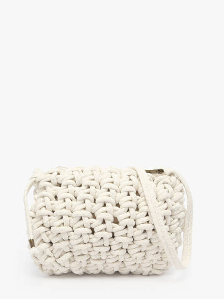 Sac Bandoulière Crochet Le voyage en panier Blanc crochet PM854 vue secondaire 4