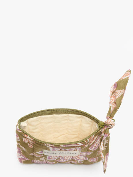 Coin Purse Bindi atelier Green floral PM other view 1