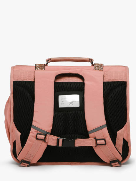 Satchel For Kids 3 Compartments Cameleon Pink vintage fantasy CA41 other view 4